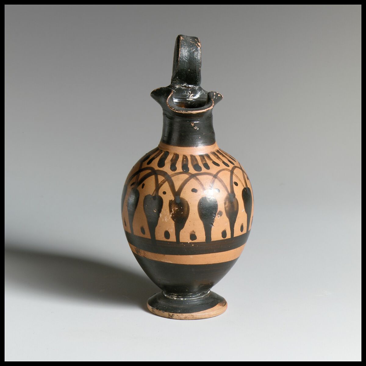 Oinochoe, Attributed to the Dubois Class, Terracotta, Greek, Attic