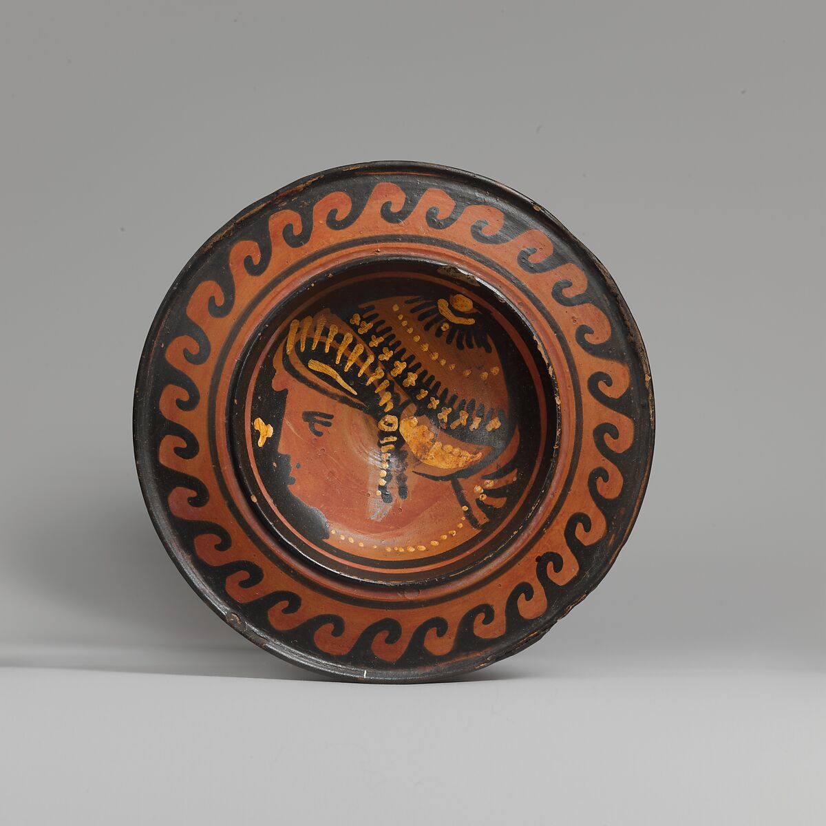 Terracotta thymiaterion (incense burner), Associated with the Stuttgart Group, Terracotta, Greek, South Italian, Apulian