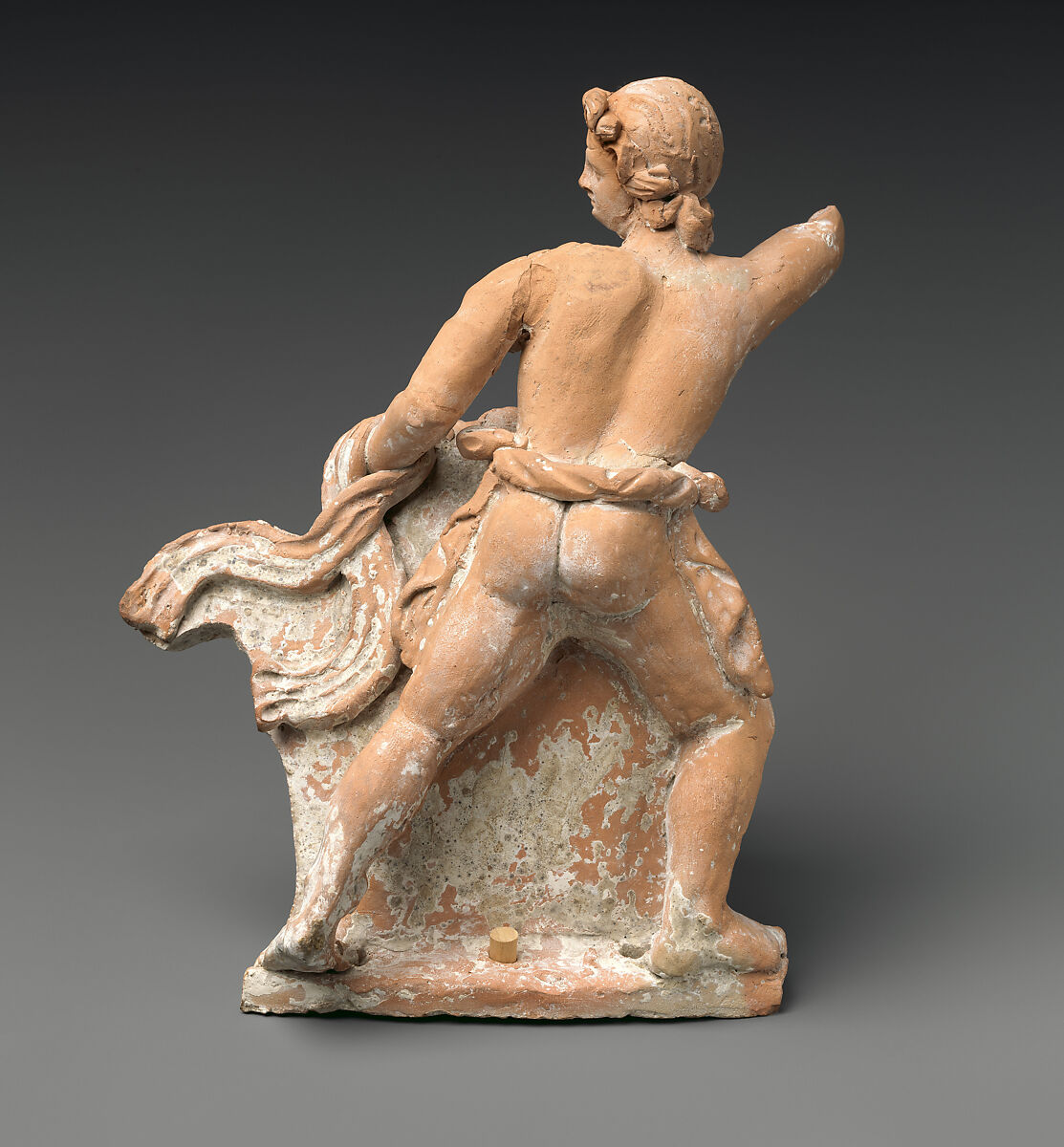 Terracotta funnel-jar, Terracotta, Greek, South Italian, Apulian, Canosan