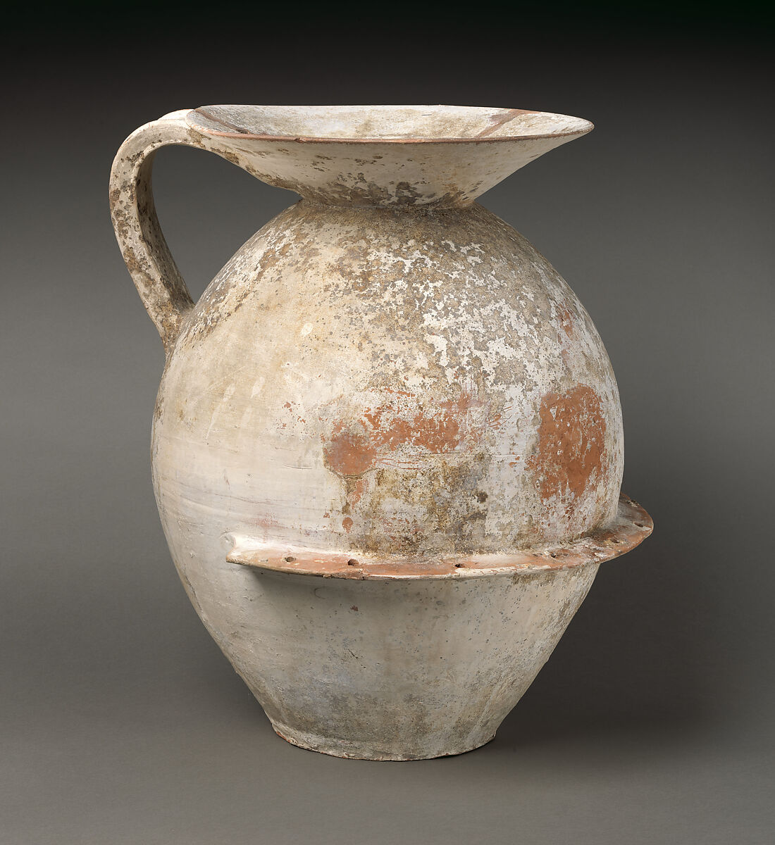 Terracotta funnel-jar, Terracotta, Greek, South Italian, Apulian, Canosan
