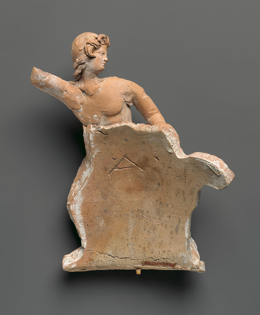 Terracotta funnel-jar, Terracotta, Greek, South Italian, Apulian, Canosan