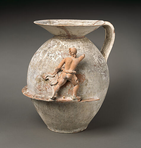 Terracotta funnel-jar