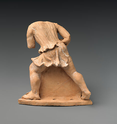 Terracotta relief detached from a funnel-jar