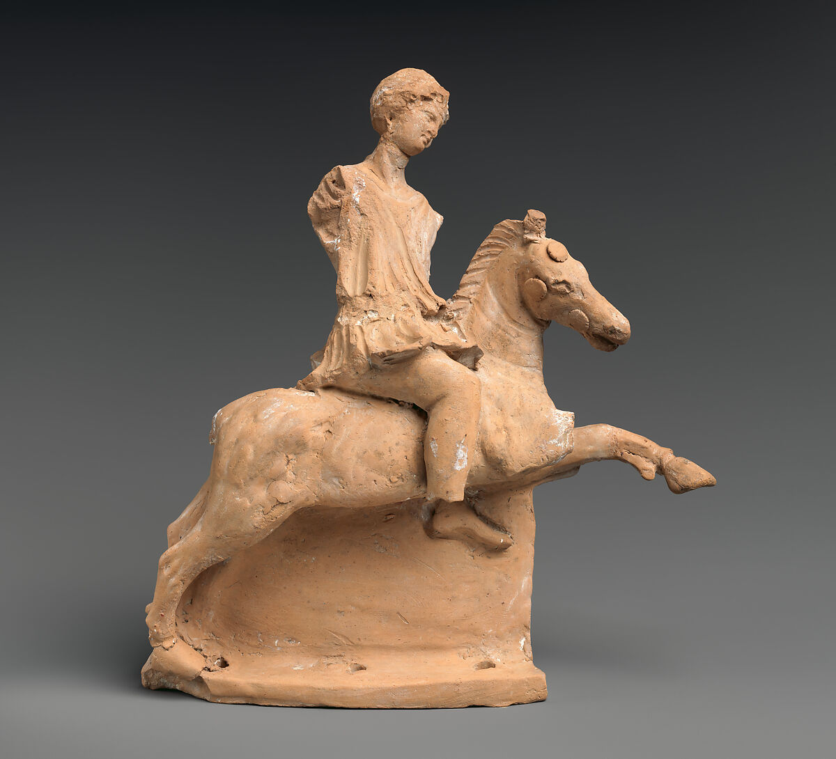 Terracotta relief detached from a funnel-jar, Terracotta, Italic-Native, South Italian (Canosan) 