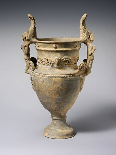 Terracotta volute-krater (bowl for mixing wine and water)