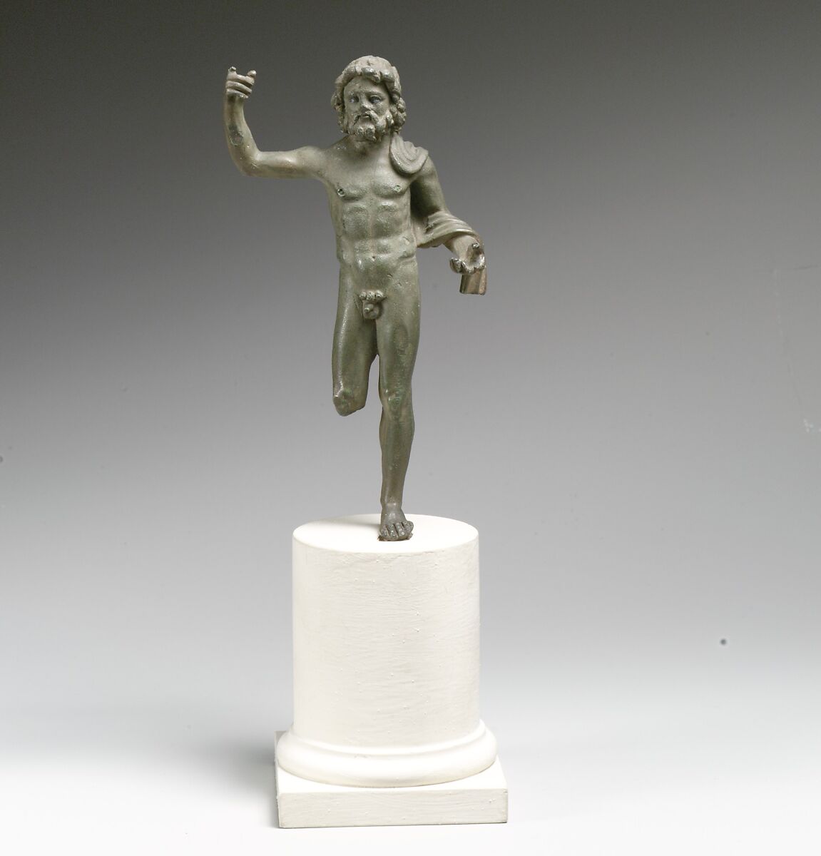 Bronze statuette of Neptune, Bronze, Roman 