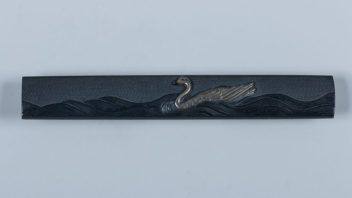 Knife Handle (Kozuka), Gotō Tsūjō (Japanese, Mitsunobu, 1664–1721, eleventh-generation Gotō master), Copper-gold alloy (shakudō), silver, Japanese 