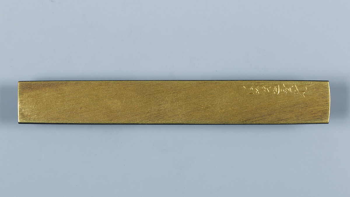 Knife Handle (Kozuka), Gotō Tsūjō (Japanese, Mitsunobu, 1664–1721, eleventh-generation Gotō master), Copper-gold alloy (shakudō), silver, Japanese