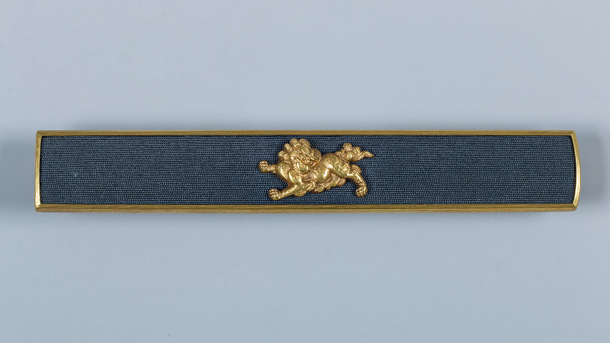 Knife Handle (Kozuka), Gotō Mitsuyoshi (Shinjō) (Japanese, 1780–1843, fifteenth-generation Gotō master), Copper-gold alloy (shakudō), gold, Japanese 