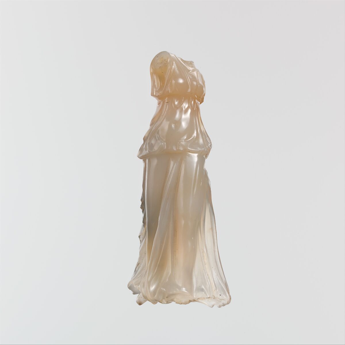 Chalcedony statuette of Nike (Victory), Chalcedony, Roman