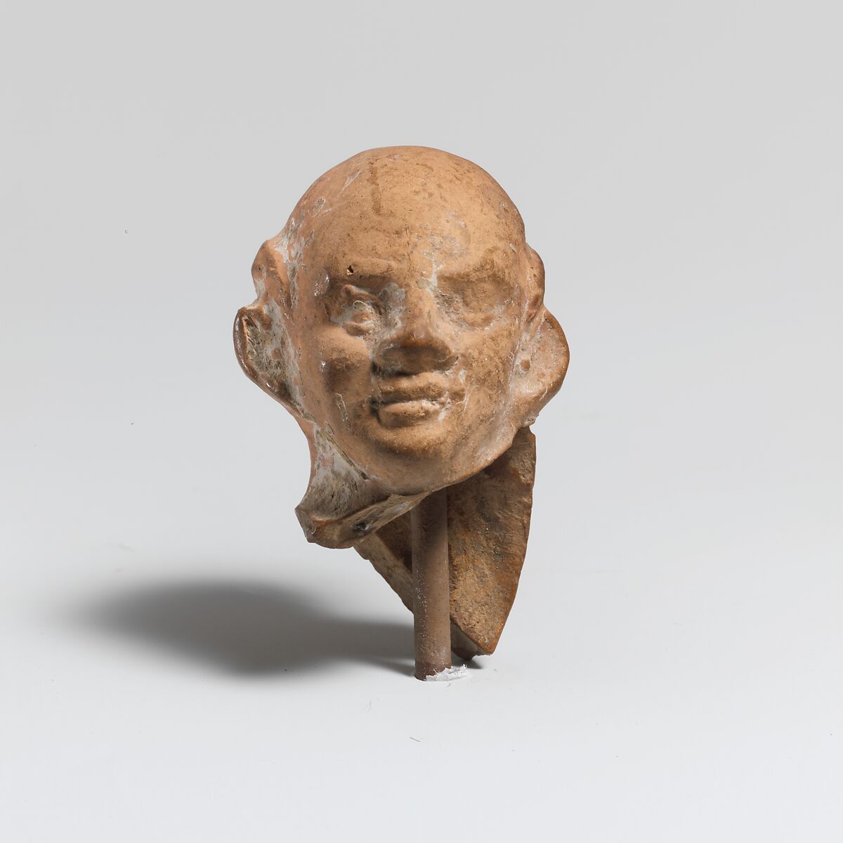 Terracotta head of a man, Terracotta, Greek, Asia Minor 