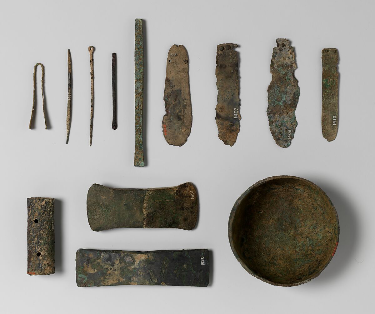 Bronze spatulate knife, Bronze, Minoan