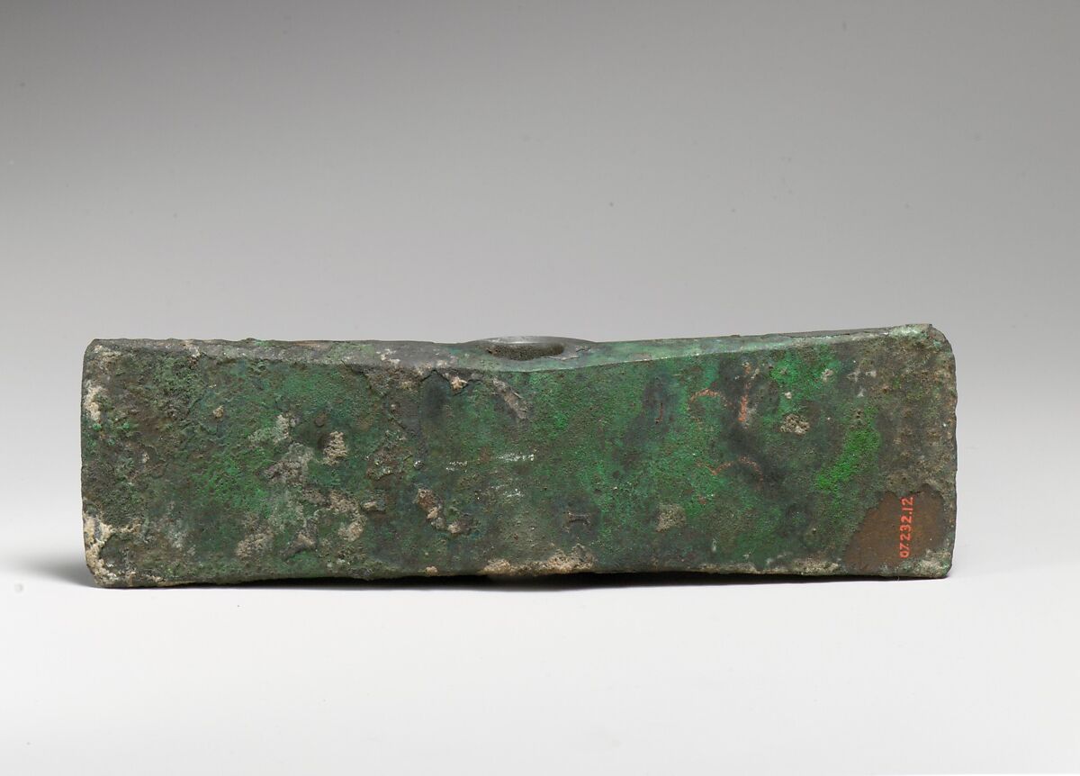 Bronze double axe, Bronze, Minoan