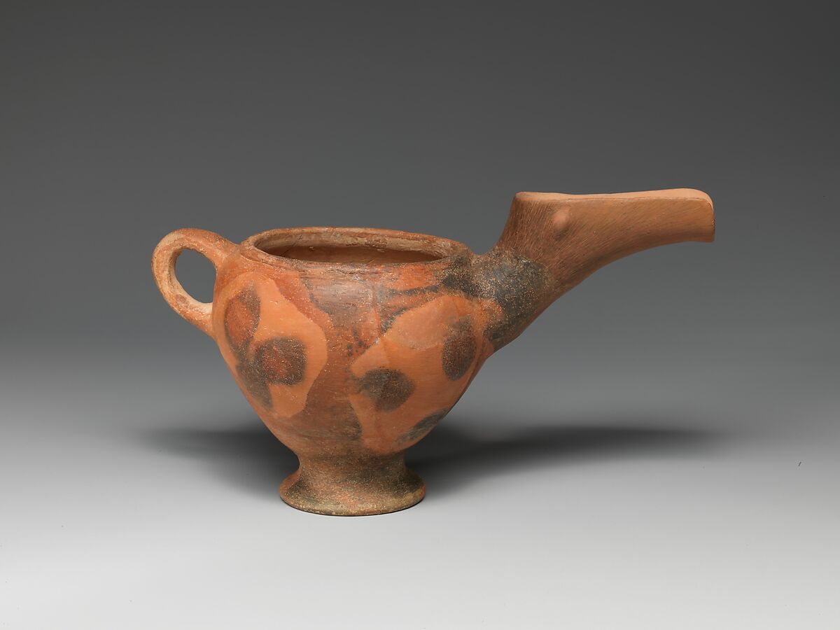 Terracotta beak-spouted jar, Vasiliki ware, Terracotta, Minoan