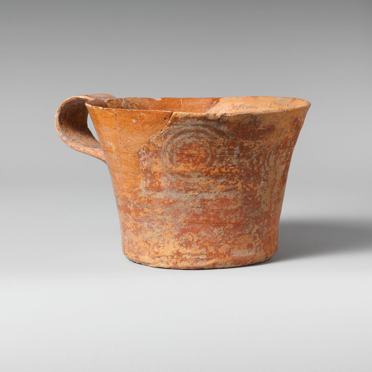 Terracotta straight-sided cup, Terracotta, Minoan