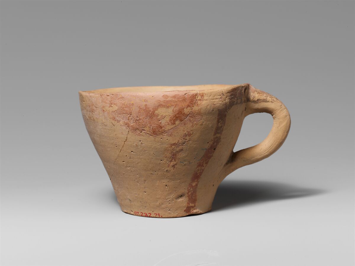 Terracotta one-handled cup, Terracotta, Minoan 