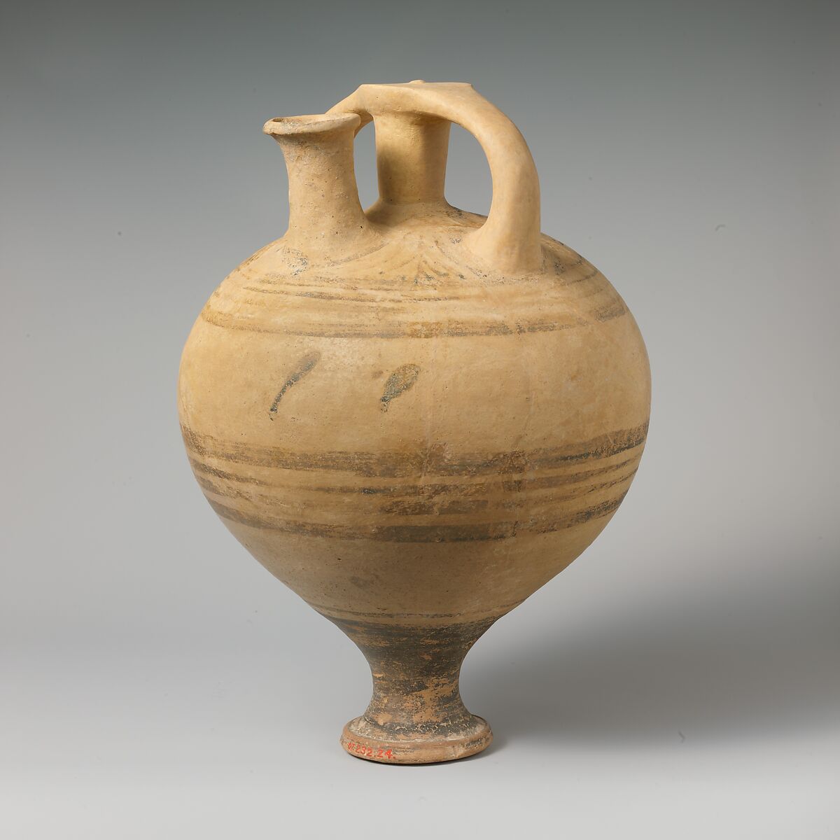 Terracotta stirrup jar, Terracotta, Minoan 