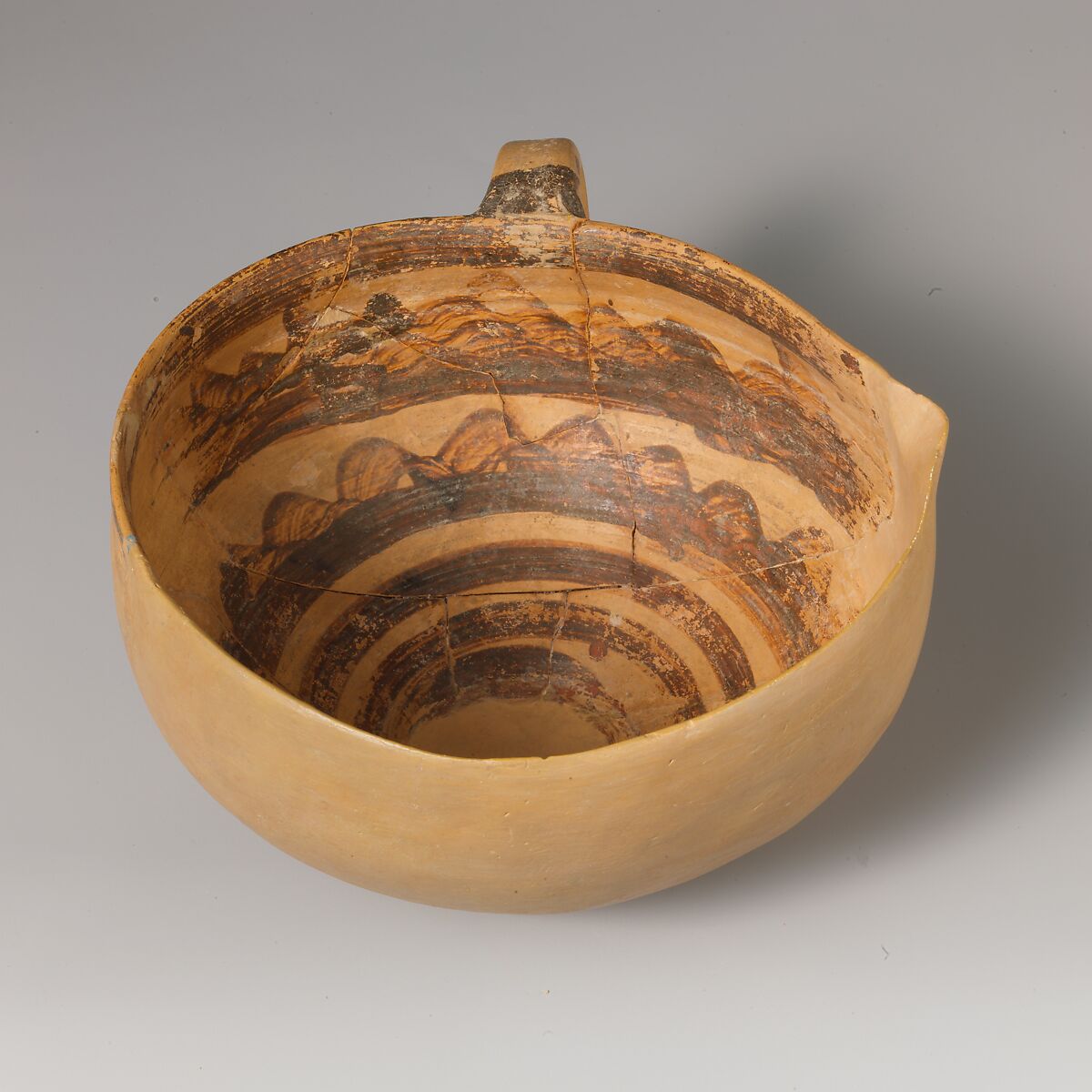 Terracotta one-handled cup, Terracotta, Minoan 