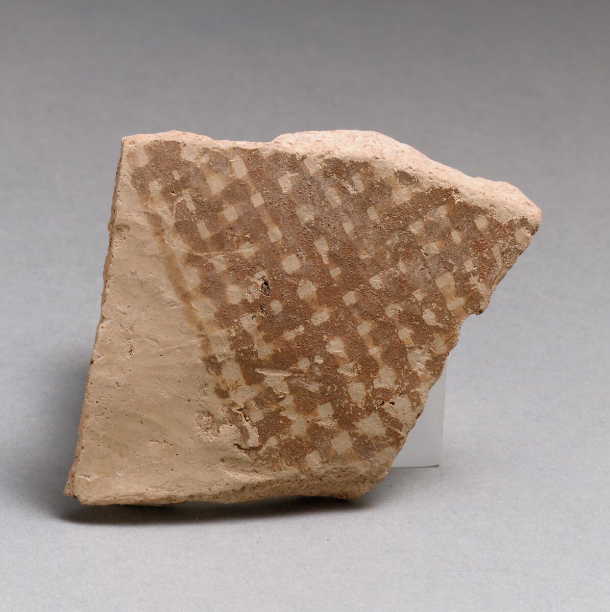 Vase fragment, Terracotta, Minoan 