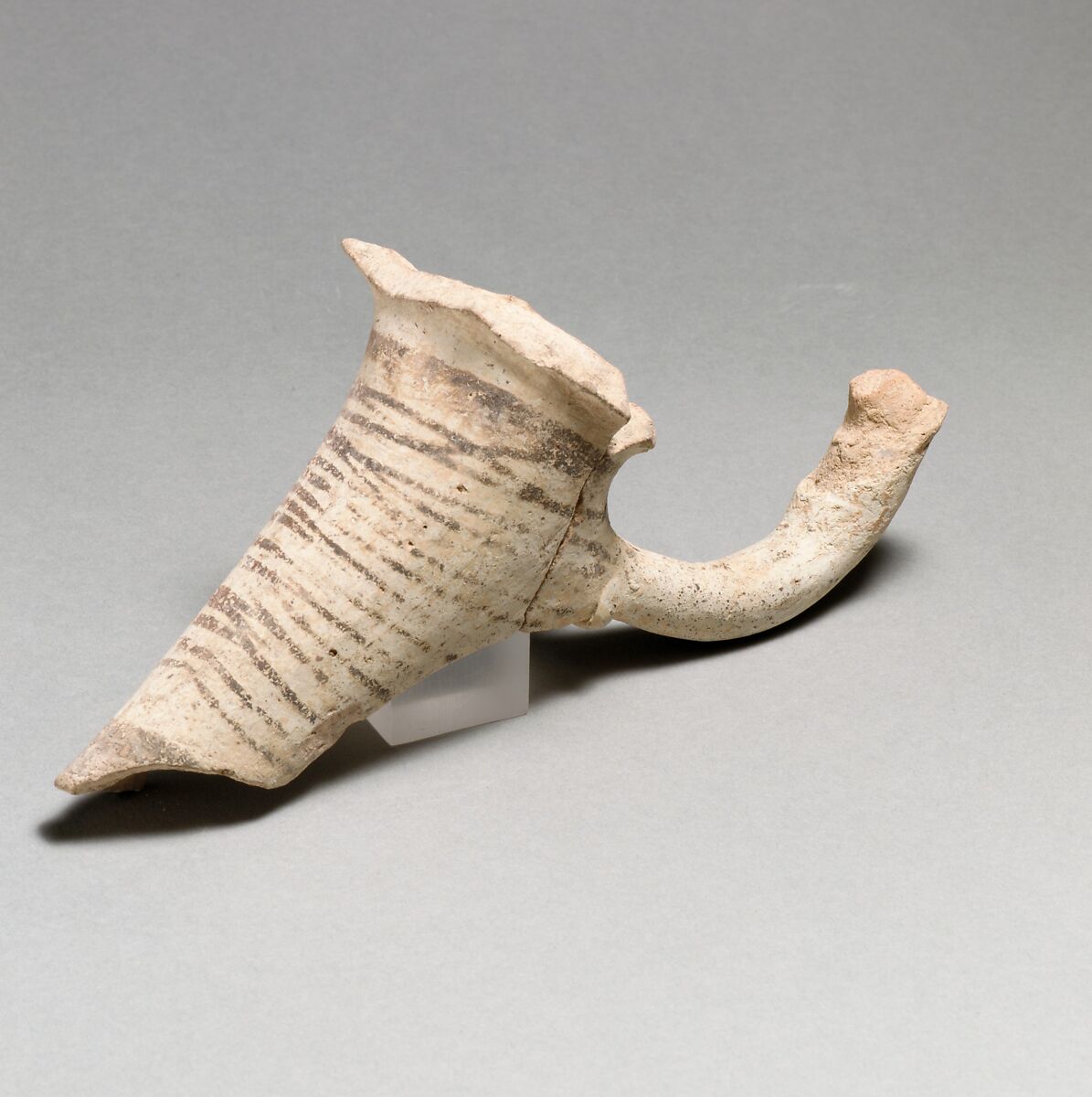 Vase fragment, Terracotta, Minoan 