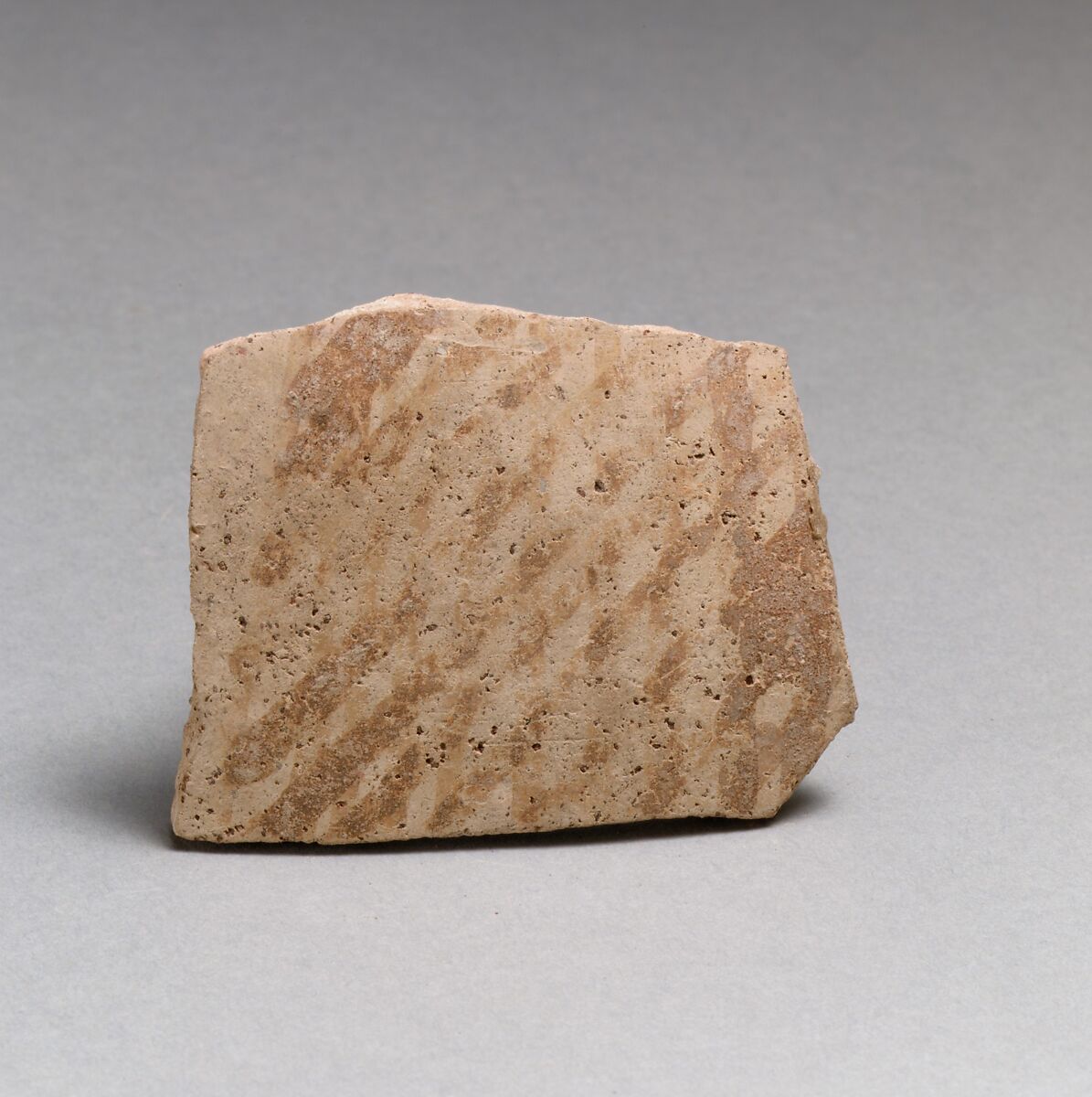 Vase fragment, Terracotta, Minoan 