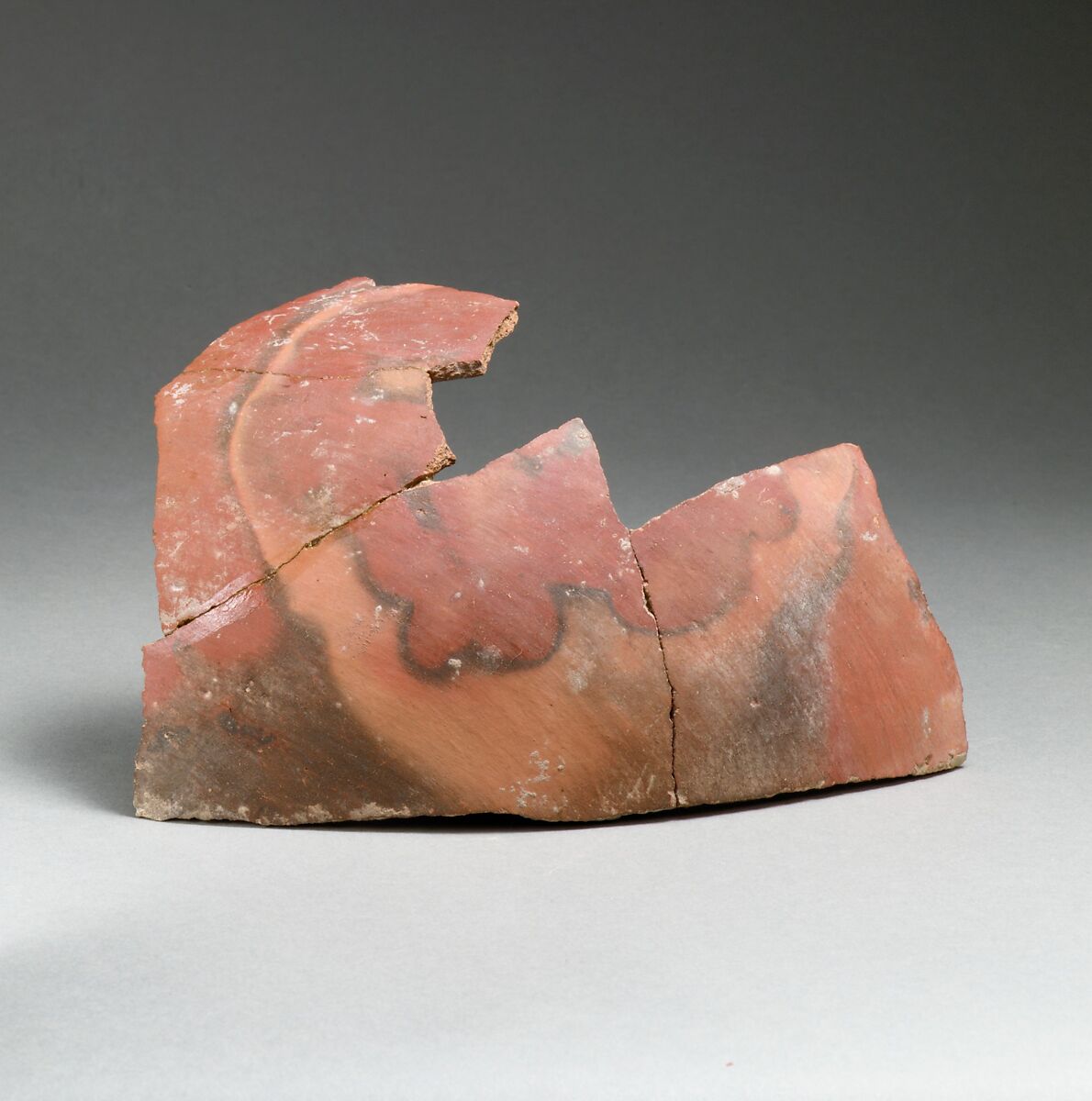 Vase fragment, Terracotta, Minoan 