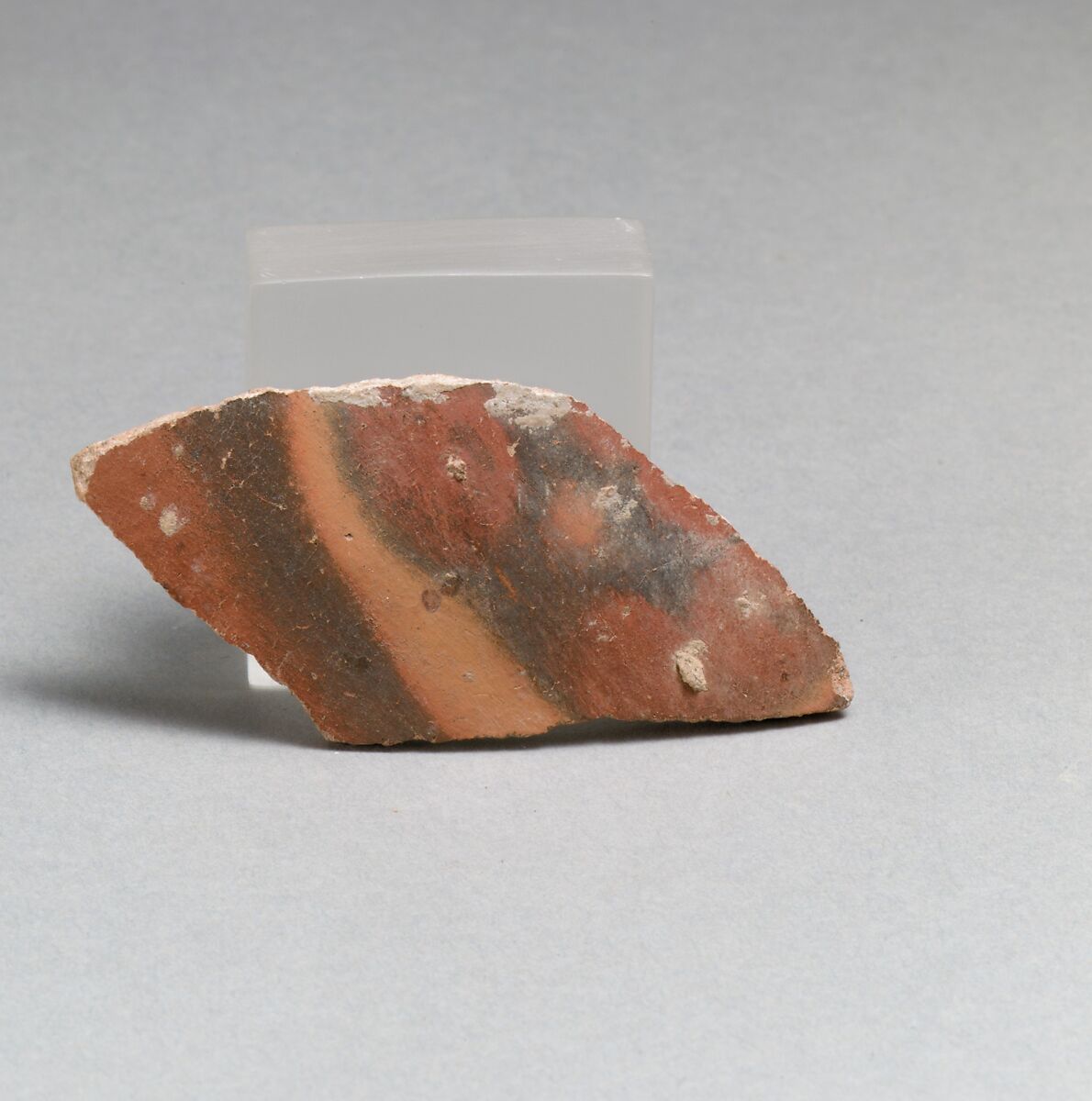 Vase fragment, Terracotta, Minoan 