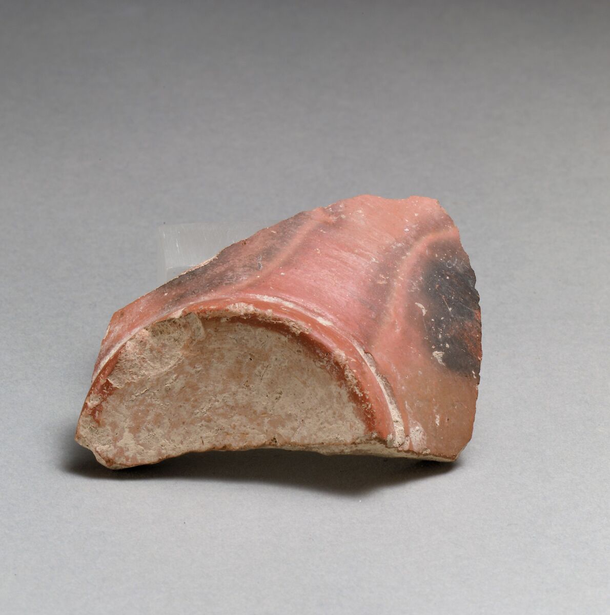 Cup, fragment, Terracotta, Minoan 