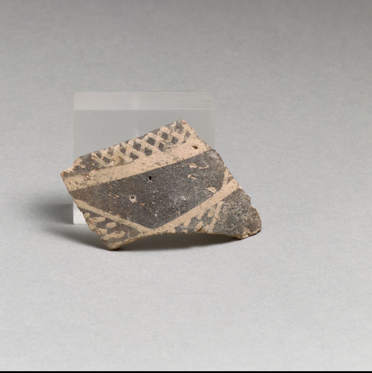 Vase fragment, Terracotta, Minoan 