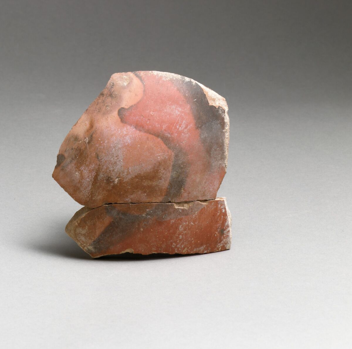 Vase fragment, Terracotta, Minoan 