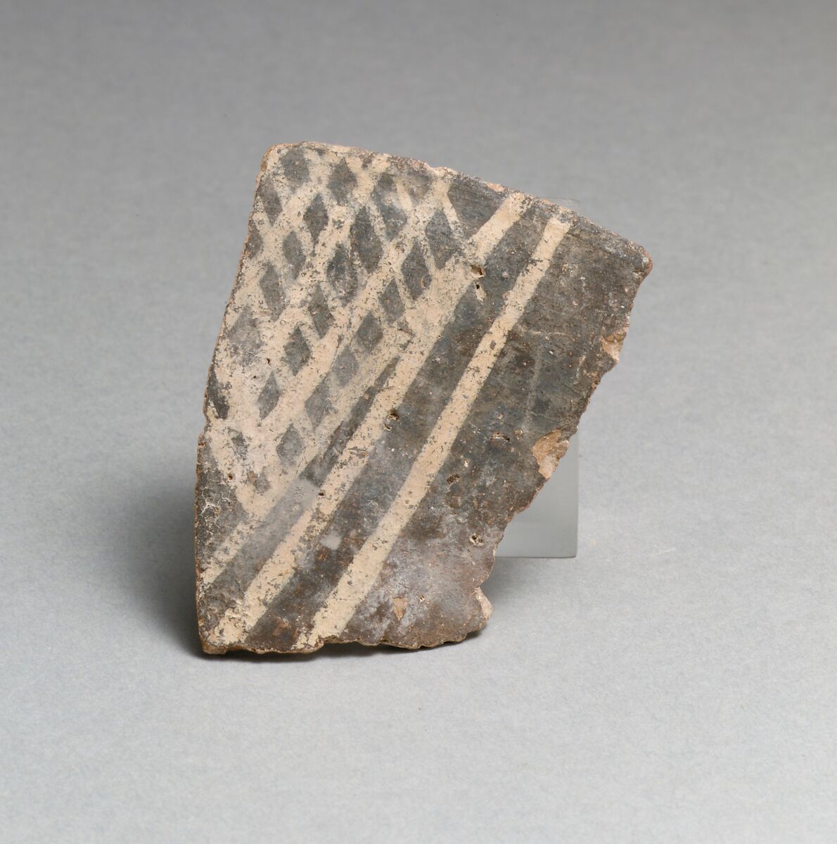 Vase fragment, Terracotta, Minoan 