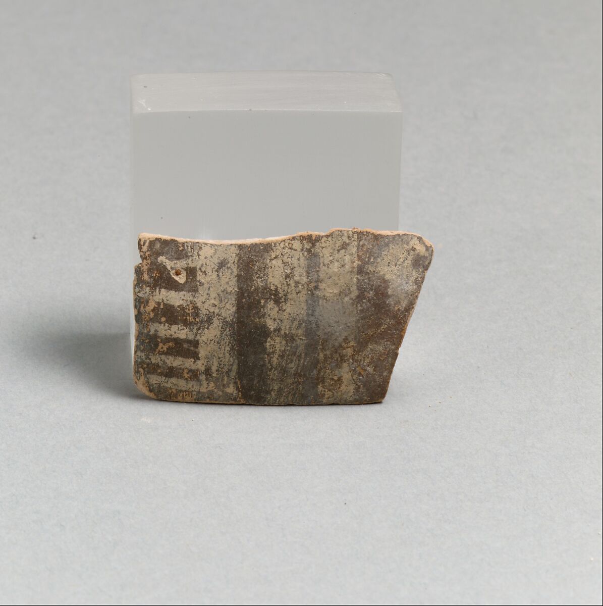 Vase fragment, Terracotta, Minoan 