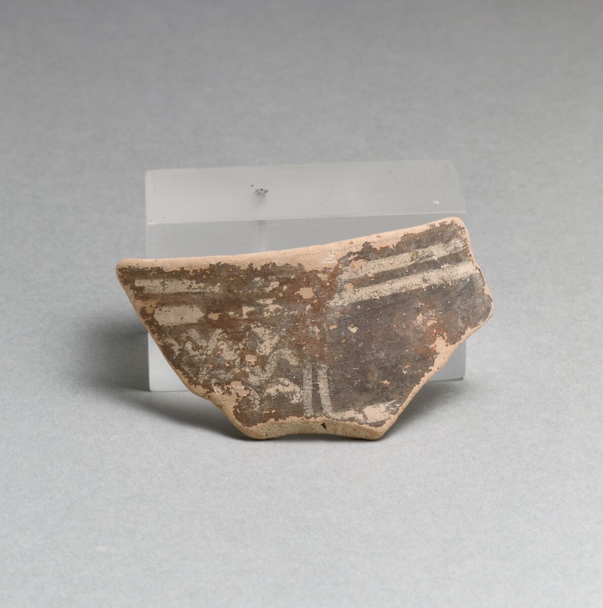 Vase fragment, Terracotta, Minoan 