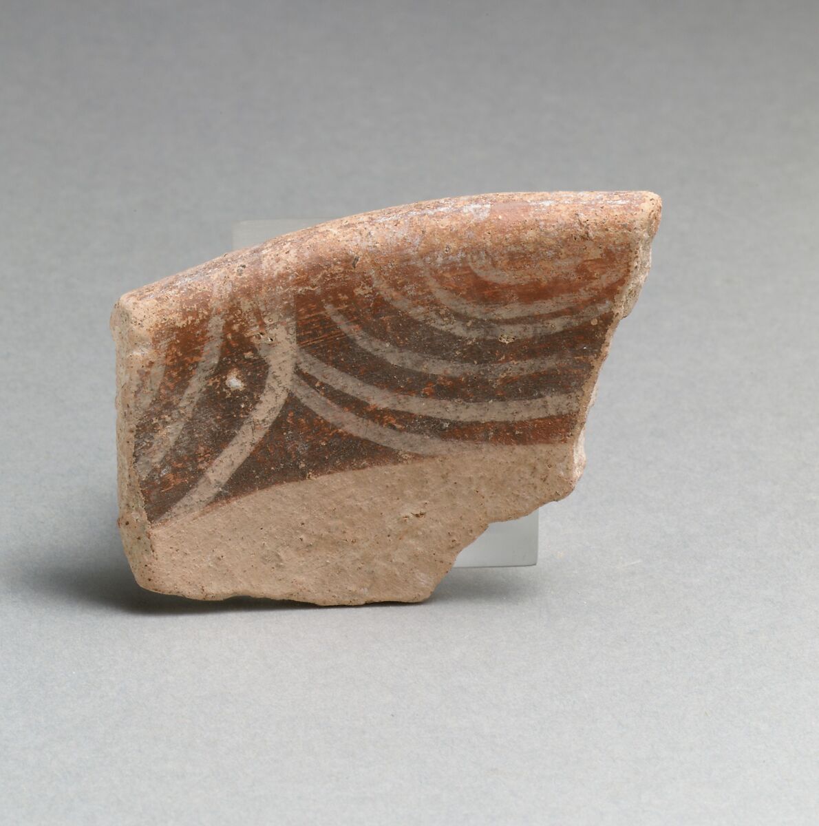 Vase fragment, Terracotta, Minoan 