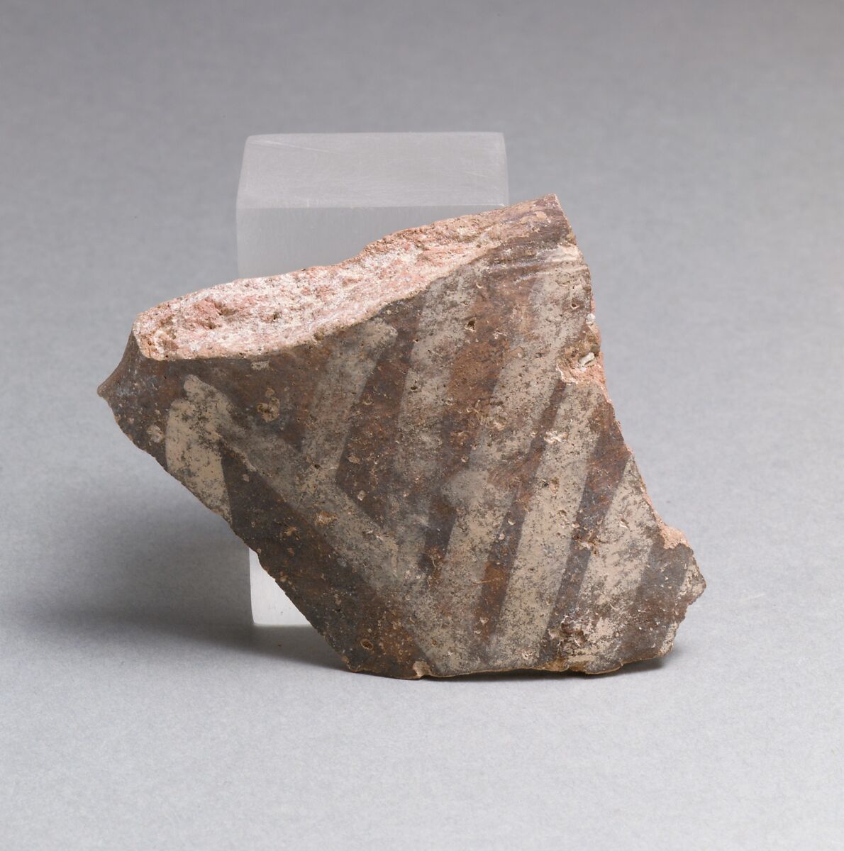 Vase fragment, Terracotta, Minoan 