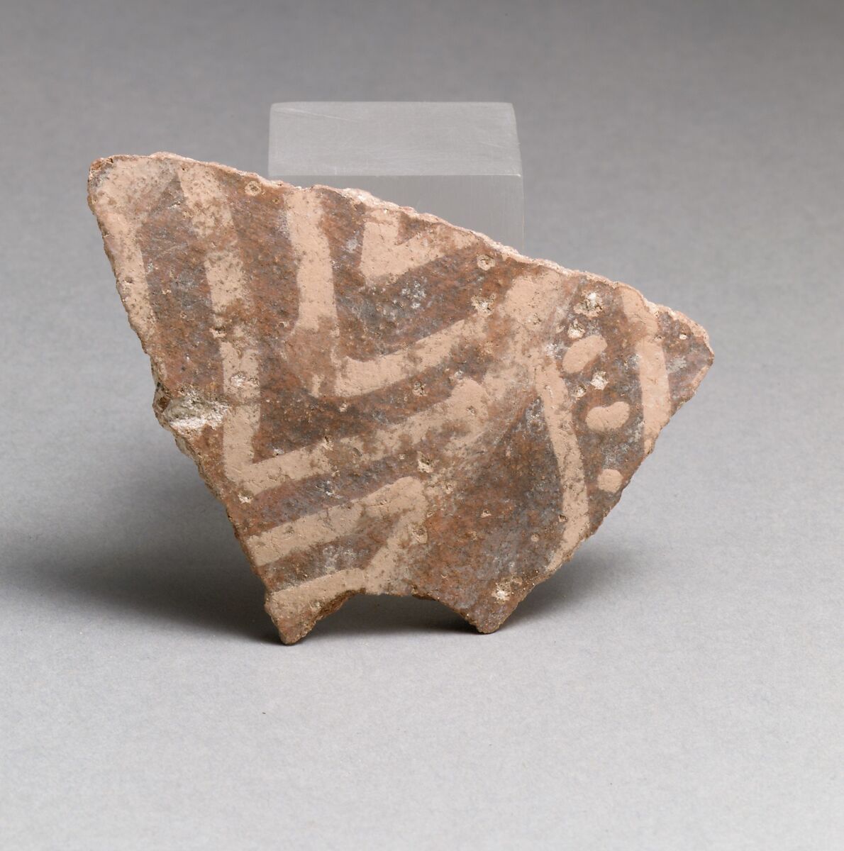 Vase fragment, Terracotta, Minoan 