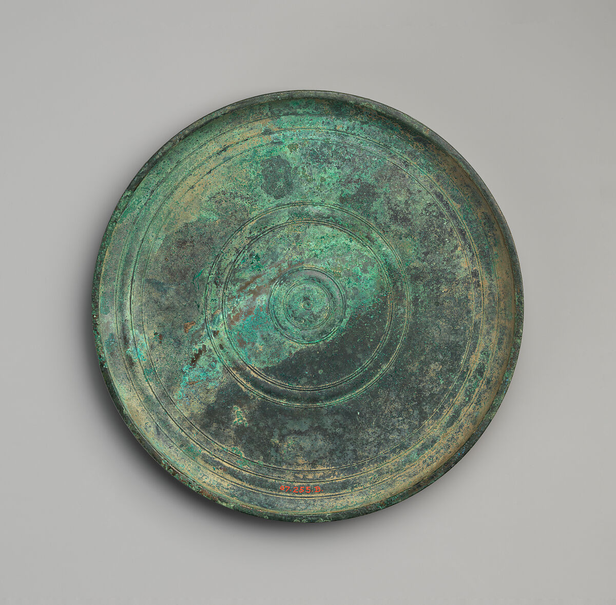 Bronze box mirror, Bronze, Greek