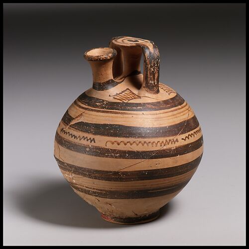 Terracotta stirrup jar