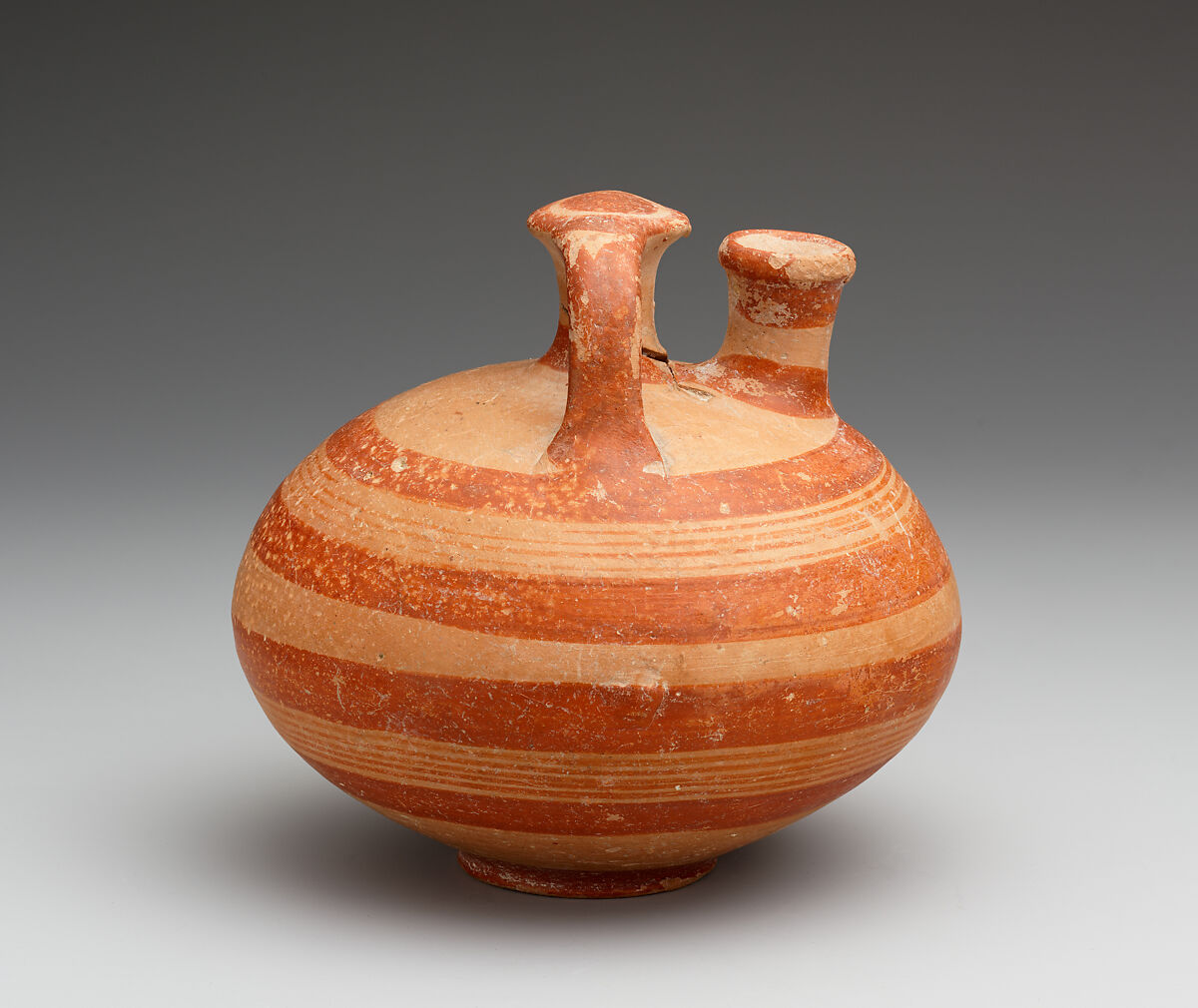 Terracotta stirrup jar, Terracotta, Helladic, Mycenaean