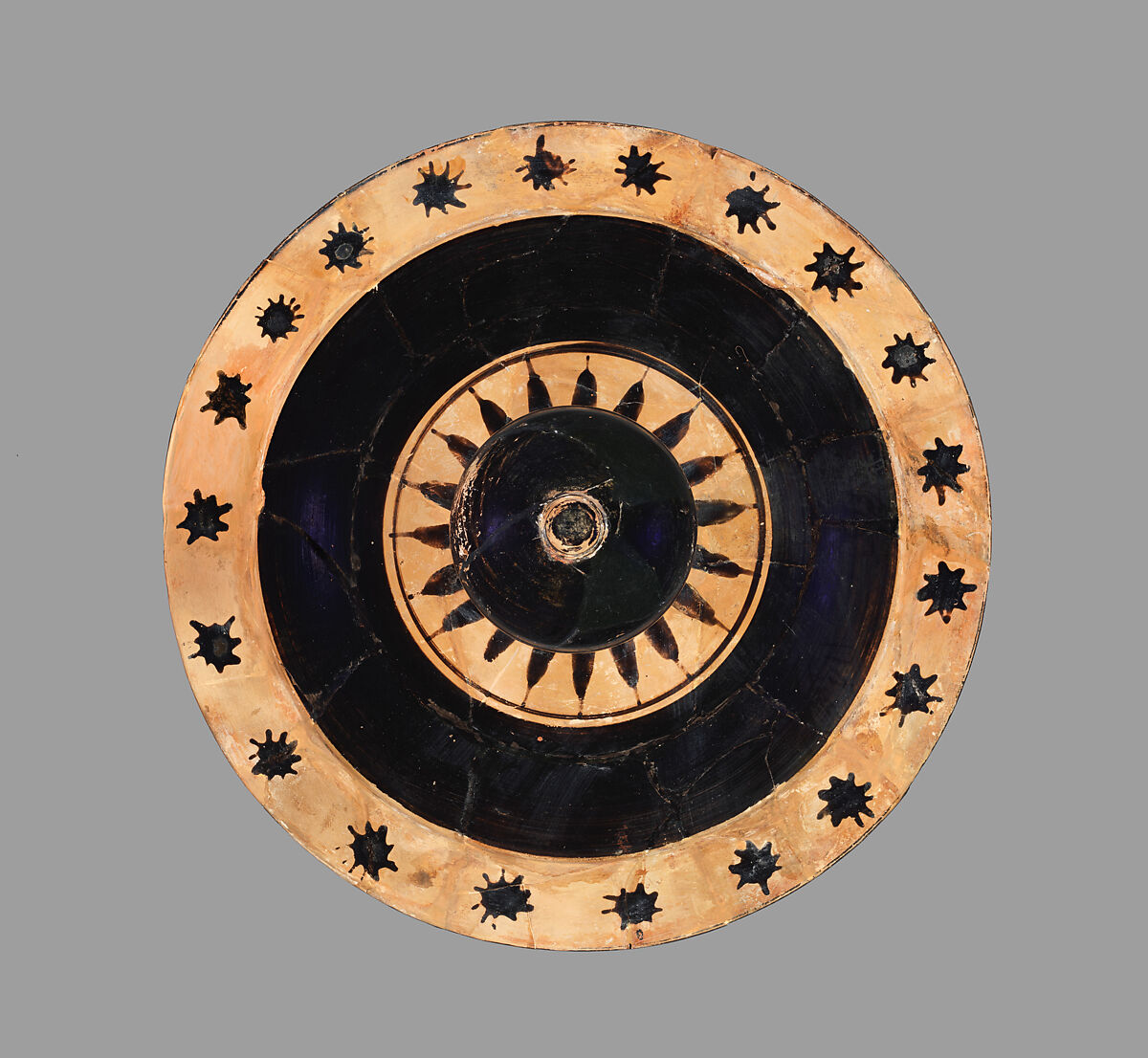 Terracotta lebes gamikos (round-bottomed bowl with handles and stand used in weddings), Attributed to the Washing Painter, Terracotta, Greek, Attic