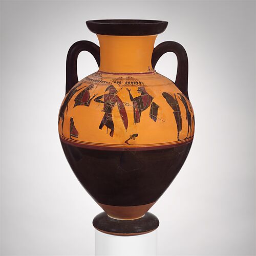 Terracotta neck-amphora (jar)