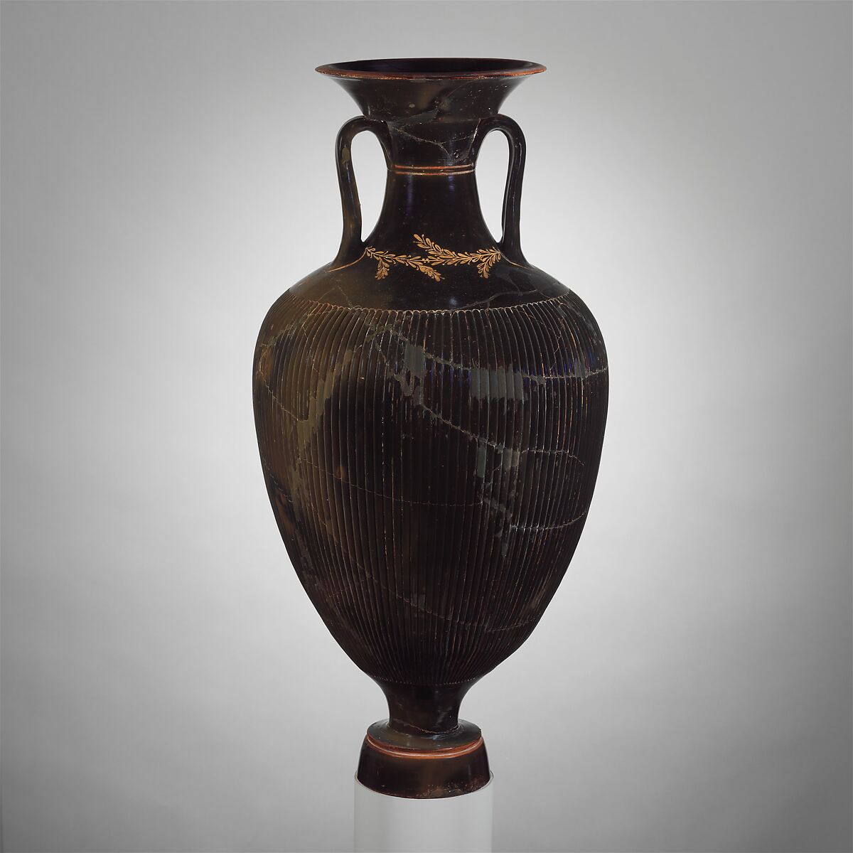 Terracotta amphora (jar), Terracotta, Greek, South Italian, Apulian