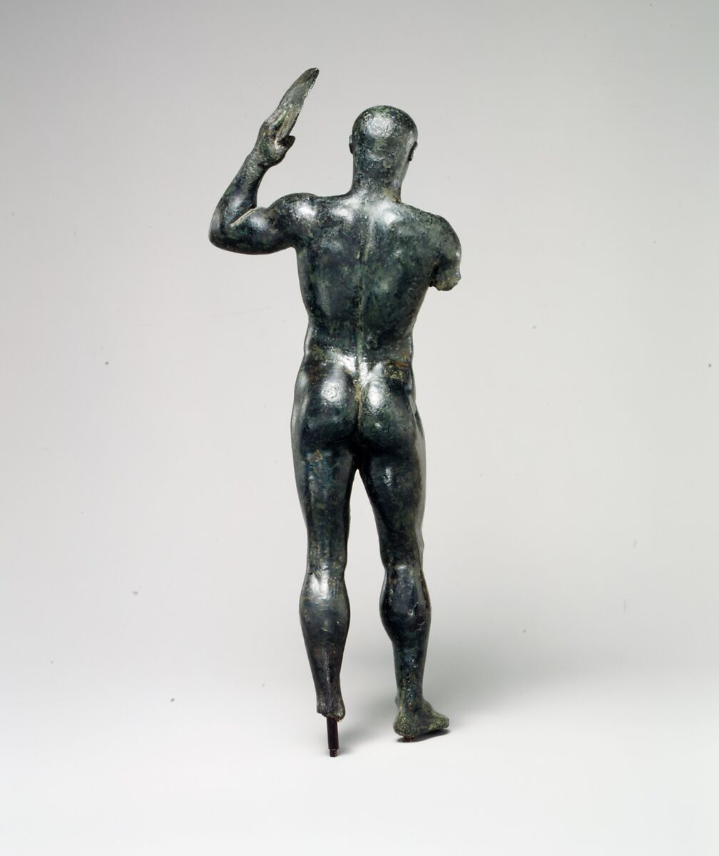 Bronze diskos thrower, Bronze, Greek