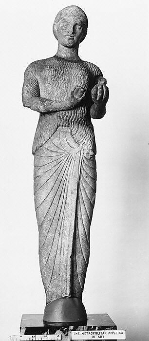 Marble Kore statuette, Marble, Greek 