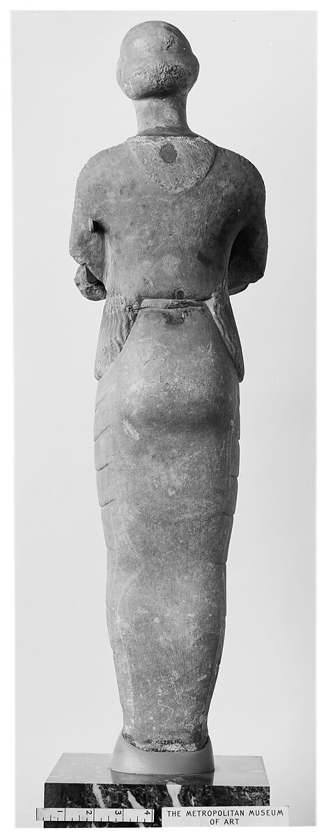 Marble Kore statuette, Marble, Greek