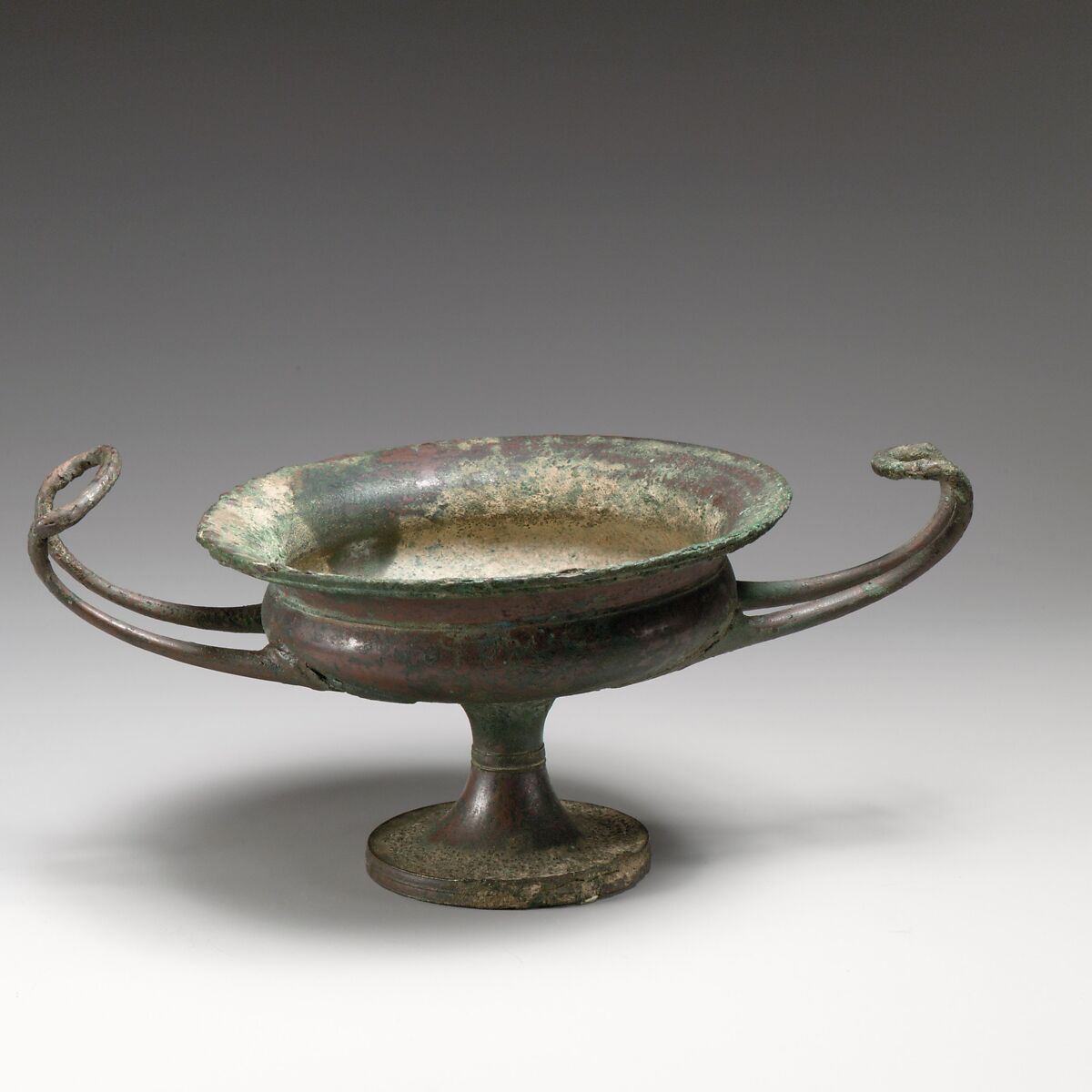 Bronze kylix (drinking cup), Bronze, Greek