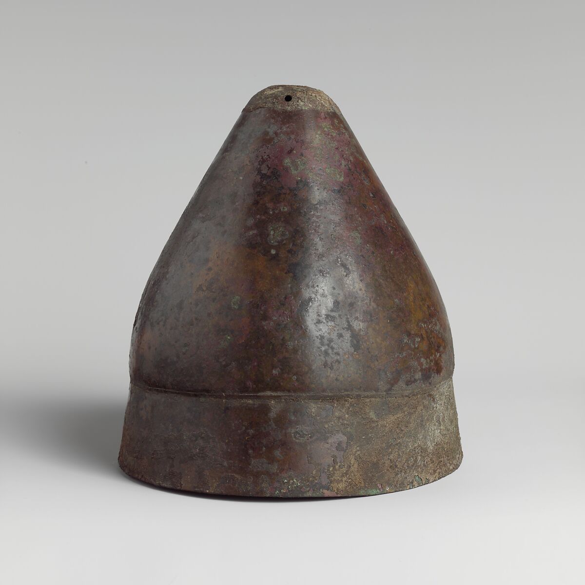 Bronze pilos (helmet of conical shape), Bronze, Greek 