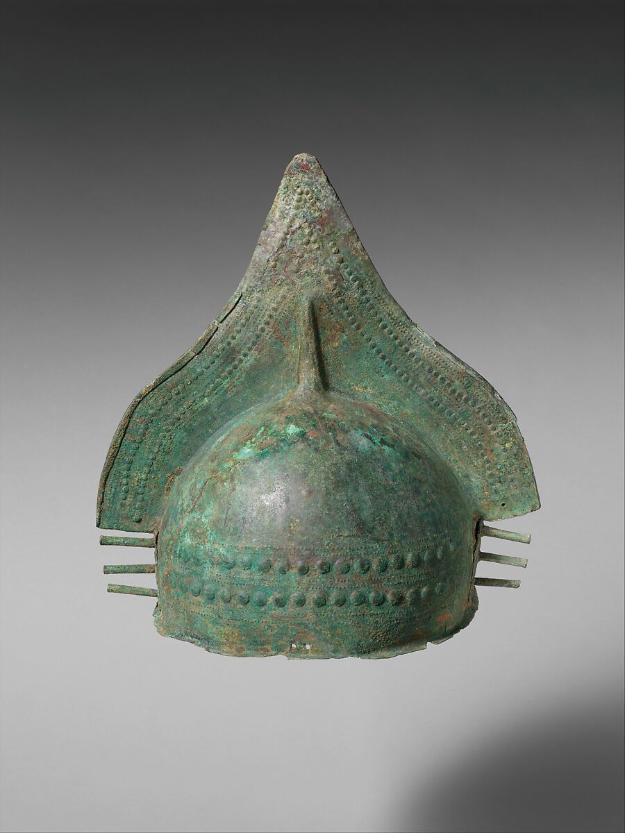 Bronze crested helmet, Bronze, Villanovan 