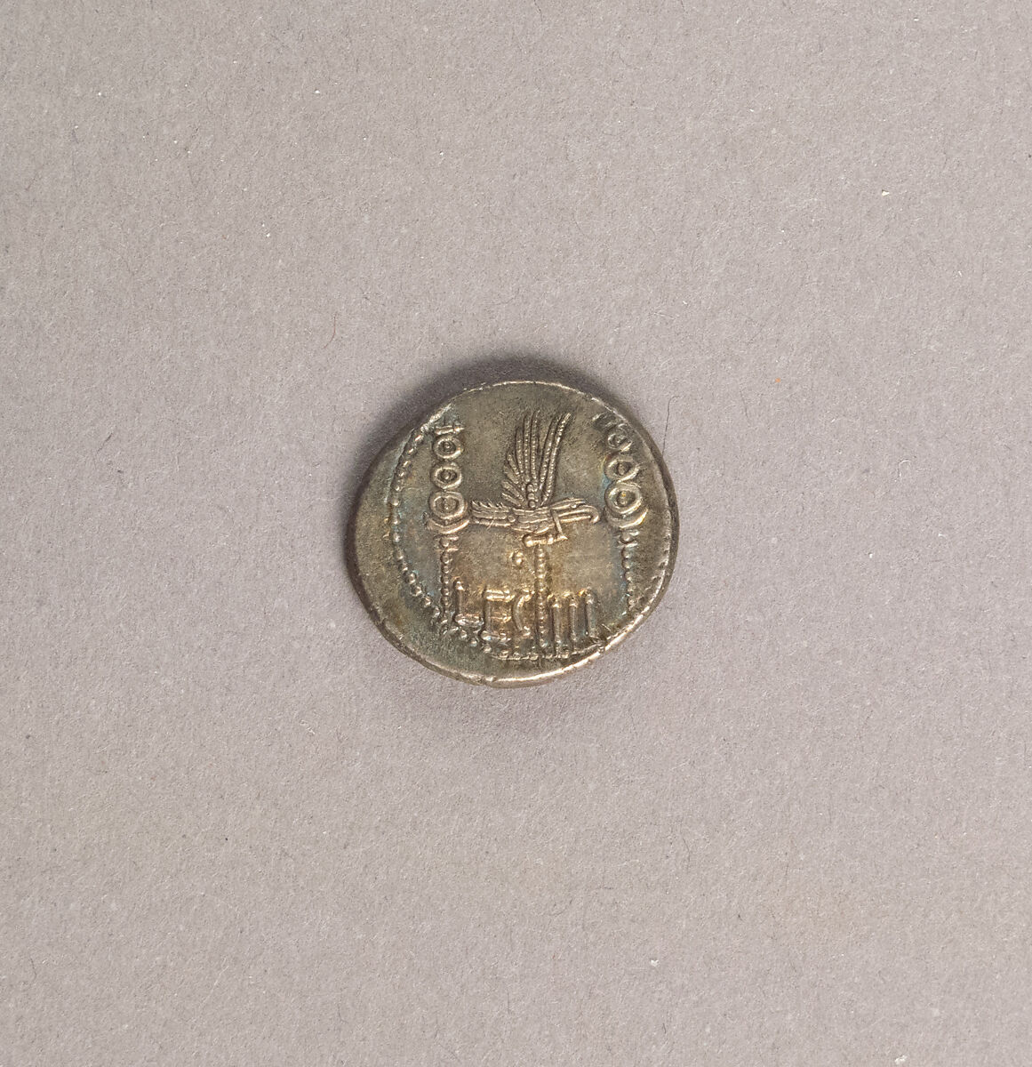 Silver denarius of Marcus Antonius, Silver, Roman 