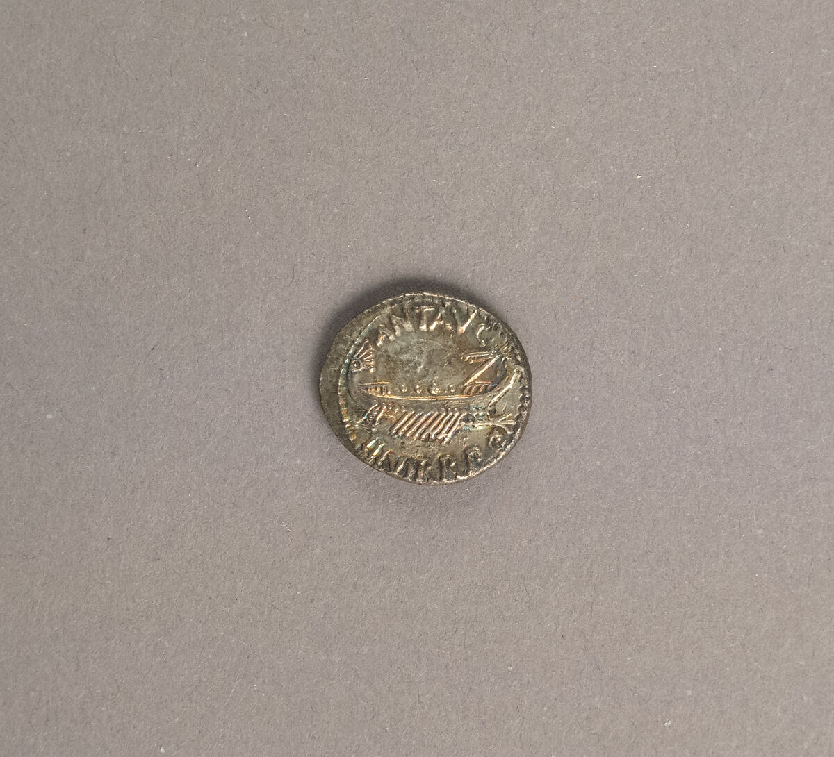 Silver denarius of Marcus Antonius, Silver, Roman